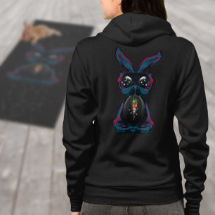 Cute Starlight Ögon Bunny i Yoga Pose Meditation T Shirt