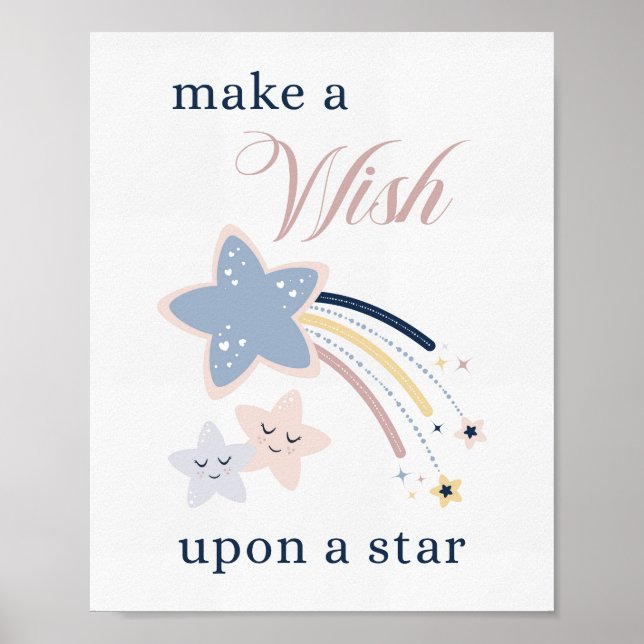 Cute Stars gör en välmående näsa Poster (Framsidan)