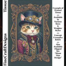 Cute Steampunk Cat, Top hat, Ram DG4R Decoupage