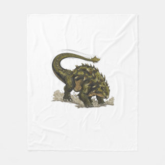Cute Stegosaurus Fleecefilt