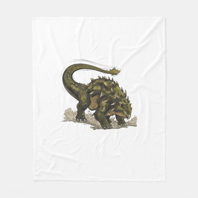 Cute Stegosaurus  Fleecefilt (Framsidan)
