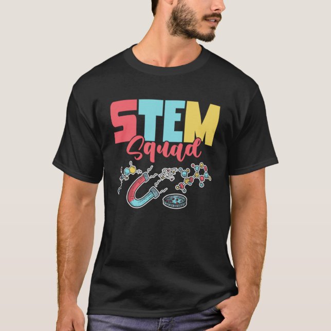 Cute STEM Squad Mathematical Strand Science Math T Shirt (Framsida)