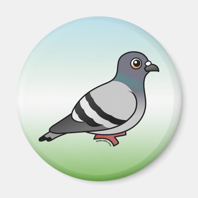 Cute Sten Pigeon Magnet (Framsidan)