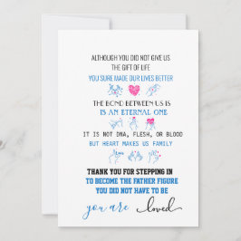 Cute Step far hjärta kärlek händer Julkort