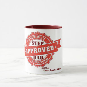 Cute step pappa godkänd Personlig-gåva för papp Mugg