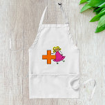 Cute Stick figur Girl med plustecken Förkläde<br><div class="desc">Cook, baka, och skapa i stil med den här roligten-plattan med en söt stick figur-tjej och ett fet plustecken. Den här lekfulla och trevliga designen tillför lite positivitet till ditt kök, skapar den perfekt för hemmakontroller, bagare, konstnärer eller alla som kärlek en liten extra glädje medan de arbetar. Oavsett om...</div>