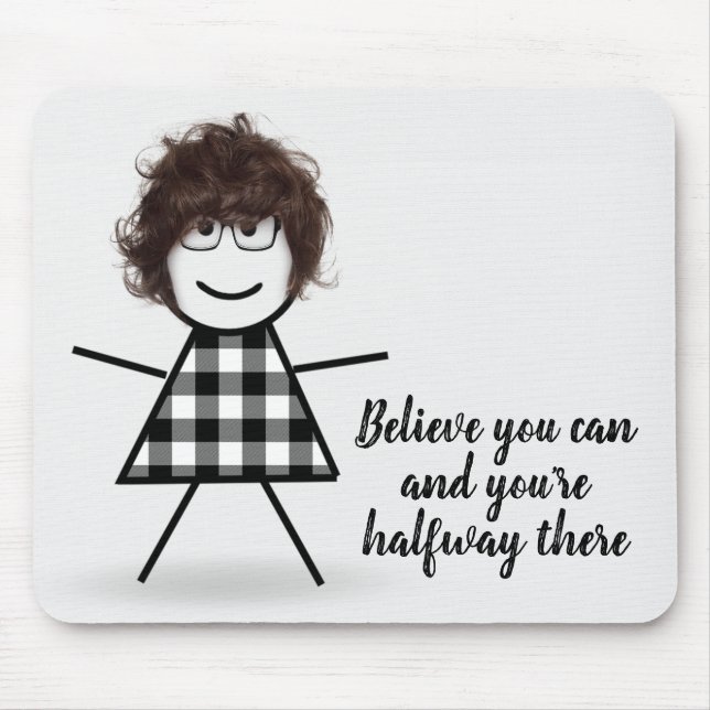 Cute Stick Girl with Hair and Quote Musmatta (Framsidan)