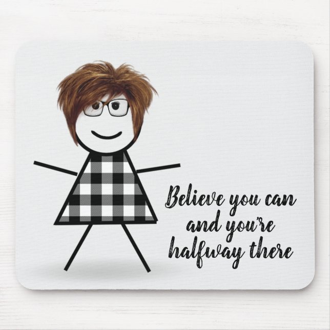 Cute Stick Girl with Hair and Quote Musmatta (Framsidan)