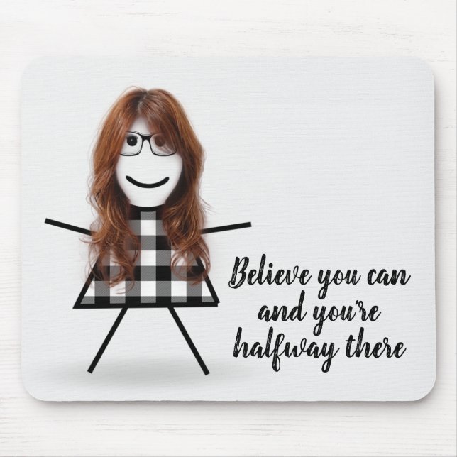 Cute Stick Girl with Hair and Quote Musmatta (Framsidan)