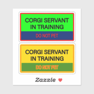 Cute  stickers for Corgi servant Klistermärken