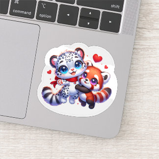 Cute Stickers Red Panda Snow Leopard Kawai Sticker Klistermärken