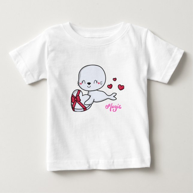 Cute Stollig - Baby T-Shirt-design T Shirt (Framsida)