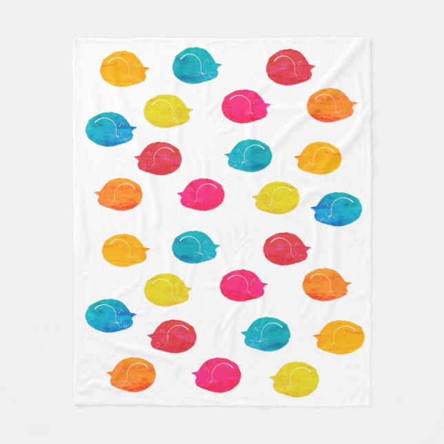 Cute Stollig Modern färglös strömsparfärg för matv Fleecefilt (Framsidan)