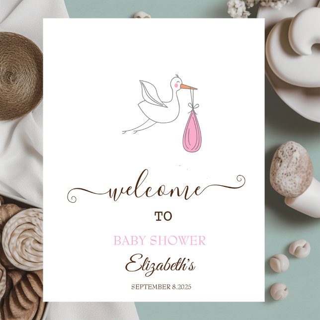 Cute Stork Girl Poster (Skapare uppladdad)