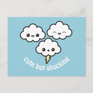 Cute Storm Clouds Vykort