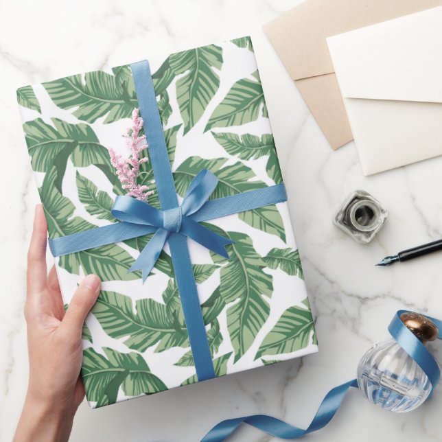 Cute-stranden tropiska löv mönster party presentpapper (Gifting)