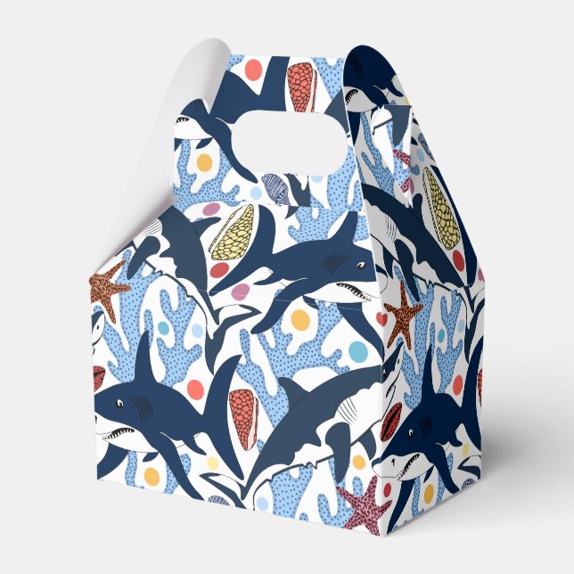 Cute-strandhaj mönster party box presentaskar (Framsidan Sidan)