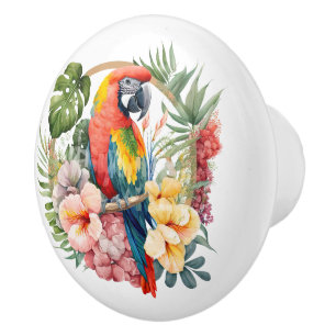 Cute strandpapegojor knopp