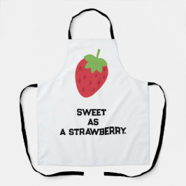 Cute Strawberry Apron | Fruit-Themed Kitchen Apron