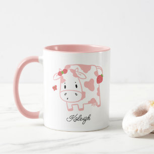 Cute Strawberry Cow and Butterfly   NAMN Mugg