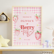 Cute Strawberry Daisy Berry First Photo Brithday