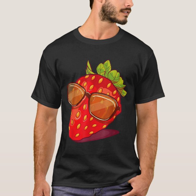 Cute Strawberry Fruit Lover Aesthetic Summer Gift  T Shirt (Framsida)