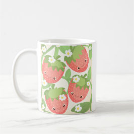 Cute Strawberry Garden  Kaffemugg
