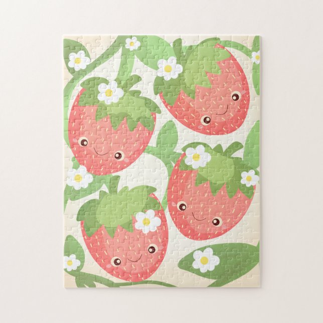 Cute Strawberry Garden  Pussel (Vertikal)