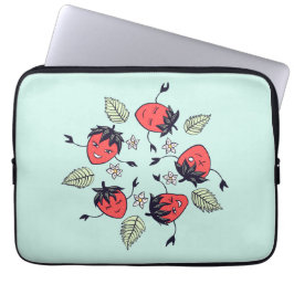 Cute Strawberry Kawaii Fruit Laptop Fodral