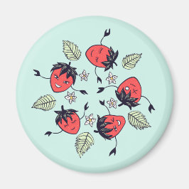 Cute Strawberry Kawaii Fruit Magnet