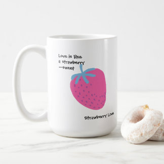 Cute Strawberry Love – Valentine’s Day Kaffemugg