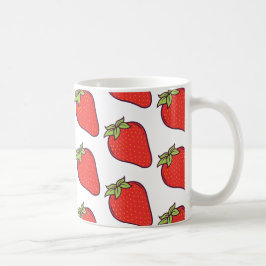 Cute Strawberry Mönster Kaffemugg