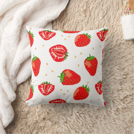 Cute Strawberry Mönster Kudde
