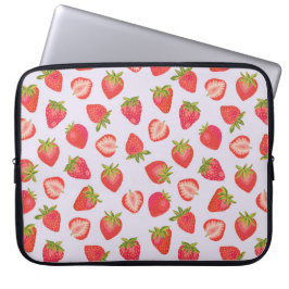 Cute Strawberry mönster Laptop Fodral