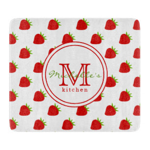Cute Strawberry Mönster - Monogrammed