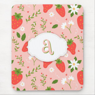 Cute Strawberry Mönster Mousepad Musmatta
