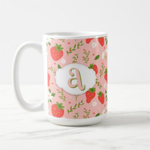 Cute Strawberry Mönster Mugg