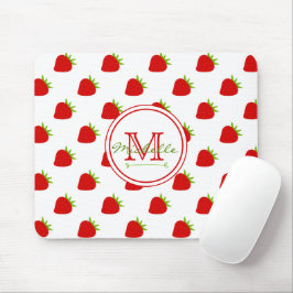 Cute Strawberry Mönster Musmatta