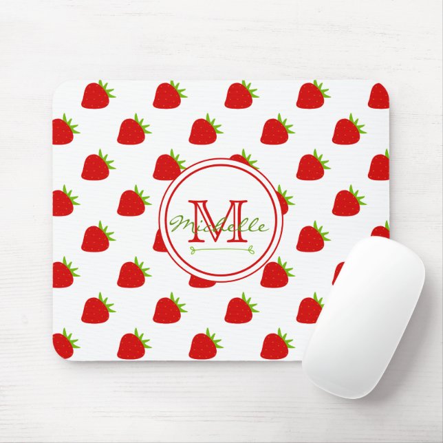 Cute Strawberry Mönster Musmatta (Med mus)