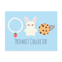 Cute Strawberry Necklace, Bunny och Ring