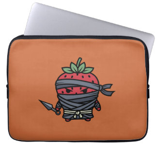 Cute Strawberry Ninja Assassin Japanese Pop Art Laptop Fodral