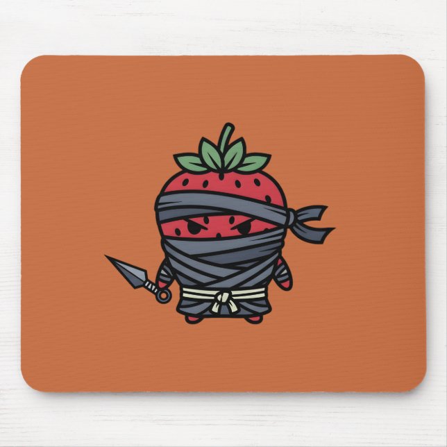 Cute Strawberry Ninja Assassin Japanese Pop Art Musmatta (Framsidan)