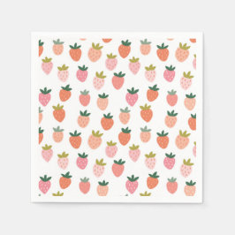 Cute Strawberry Pappersservett
