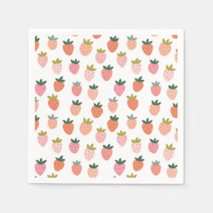 Cute Strawberry Pappersservett