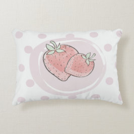 Cute Strawberry  Pillow Prydnadskudde