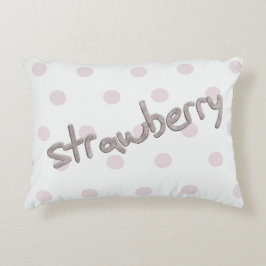 Cute Strawberry Pillow Prydnadskudde