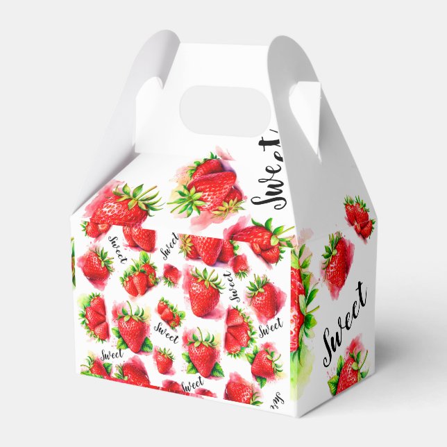 Cute Strawberry Presentaskar (Framsidan Sidan)