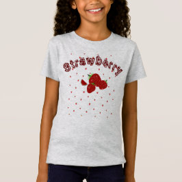 Cute Strawberry Summer Kids Girls T Shirt