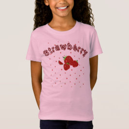 Cute Strawberry Summer Kids Girls T Shirt