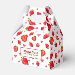 Cute Strawberry Thabel Baby Shower Presentaskar